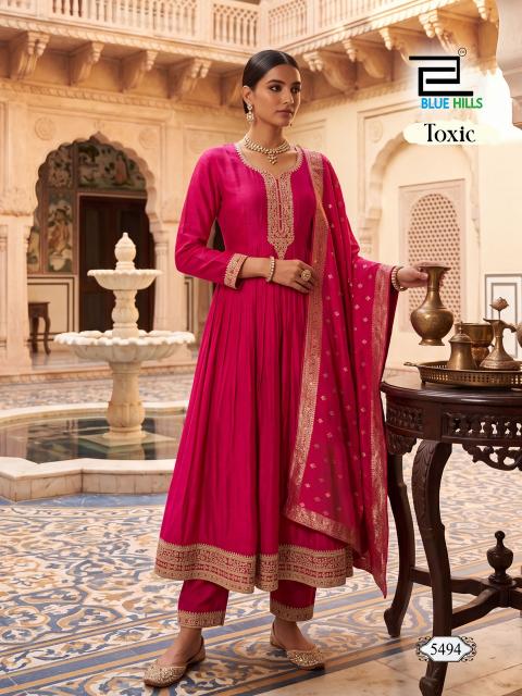 Blue hills toxic designer wear kurti wholesale
